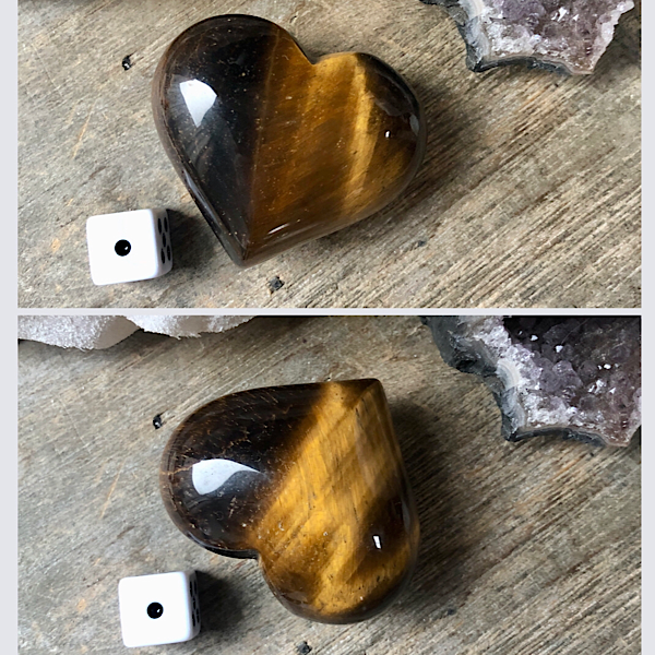 Tijgeroog Puffy Hart nr1 mineralen