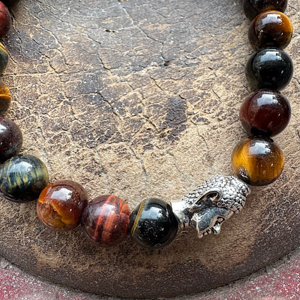 Tijgeroog Valkenoog Kattenoog Kralen armband mannen