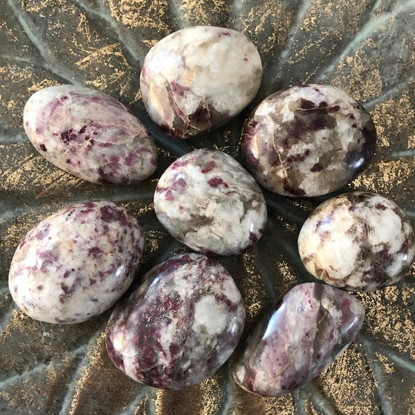 Toermalijn Roze Rubelliet Handstenen Gepolijst mineralen