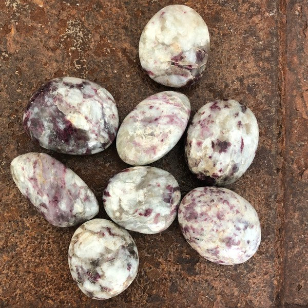 Toermalijn Roze Rubelliet Handstenen Gepolijst mineralen