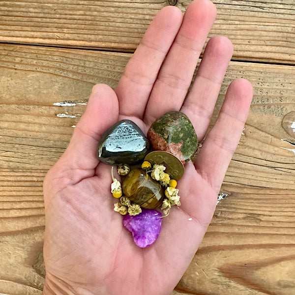 Unakiet TijgerOog Hematiet Setje edelstenen mineralen winkel