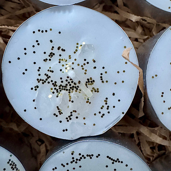 Waxinelichtje split edelstenen amethist bergkristal rozekwarts aventurijn