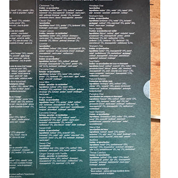 Yogi Thee Kerst AdventKalender sfeer