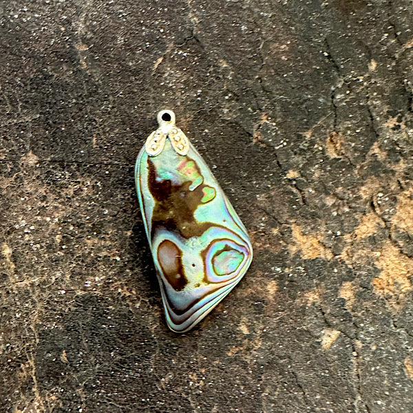 abalone edelsteen hangertje hanger sieraad