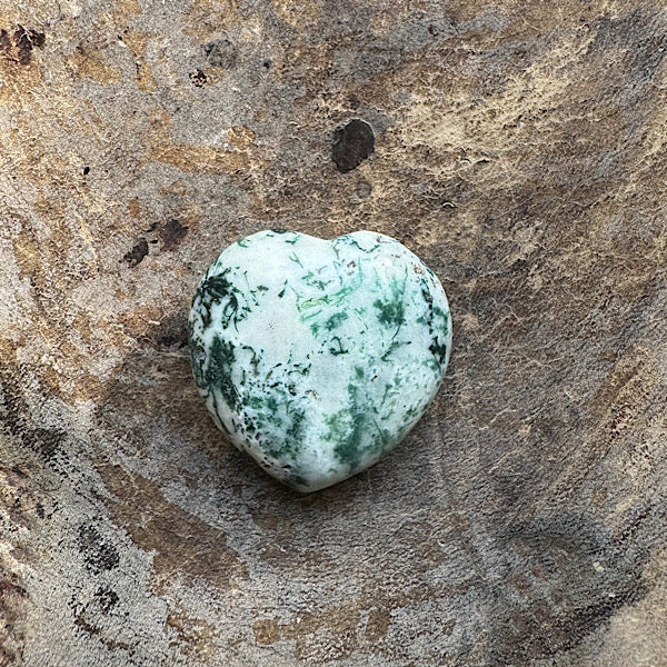 agaat boom hart klein gepolijst wit en groen