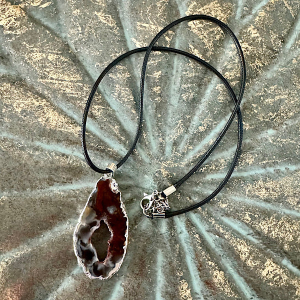 agaat kristallen hanger sieraad ketting edelstenen mineralen winkel