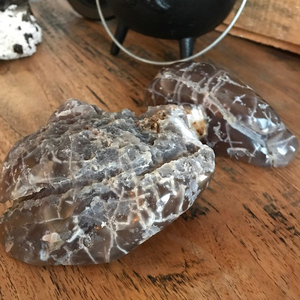 Geode Agaat Gepolijst Bruin