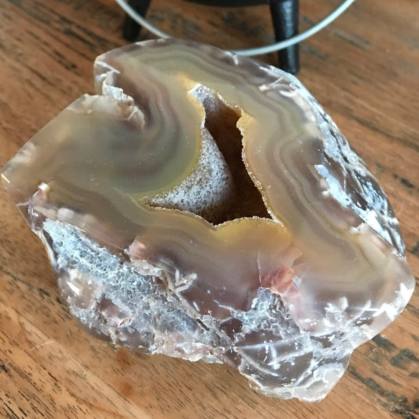 Geode Agaat Gepolijst Bruin