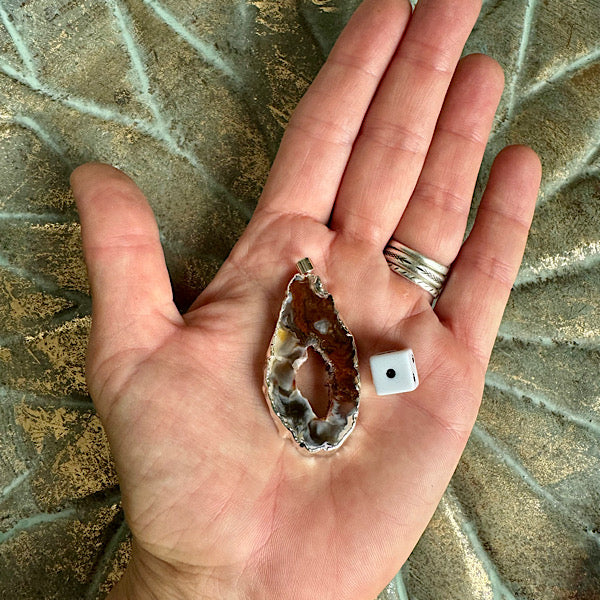 agaat kristallen hanger sieraad ketting edelstenen mineralen winkel