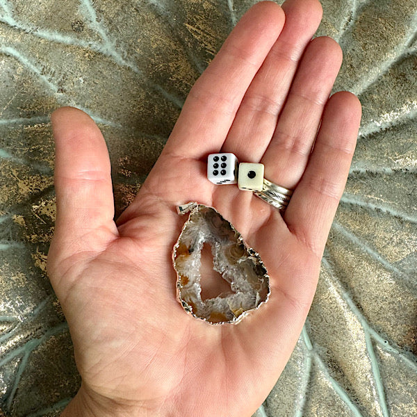 agaat kristallen hanger sieraad ketting edelstenen mineralen winkel