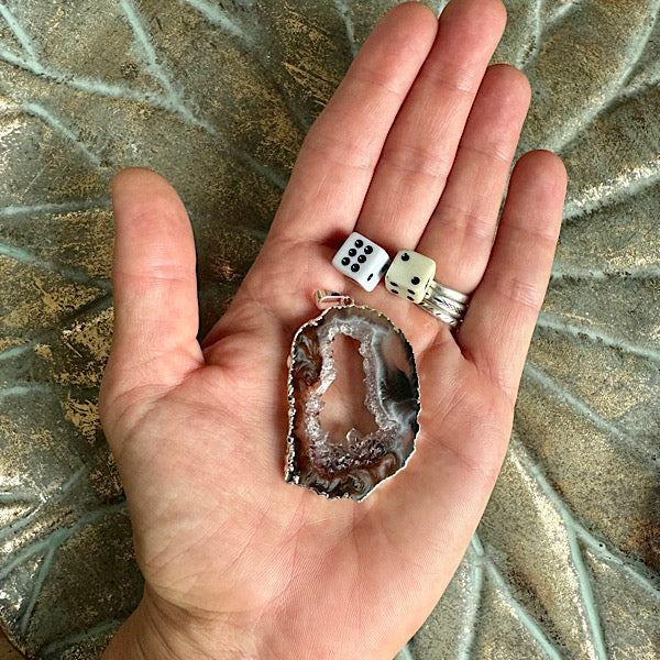 agaat kristallen hanger sieraad ketting edelstenen mineralen winkel