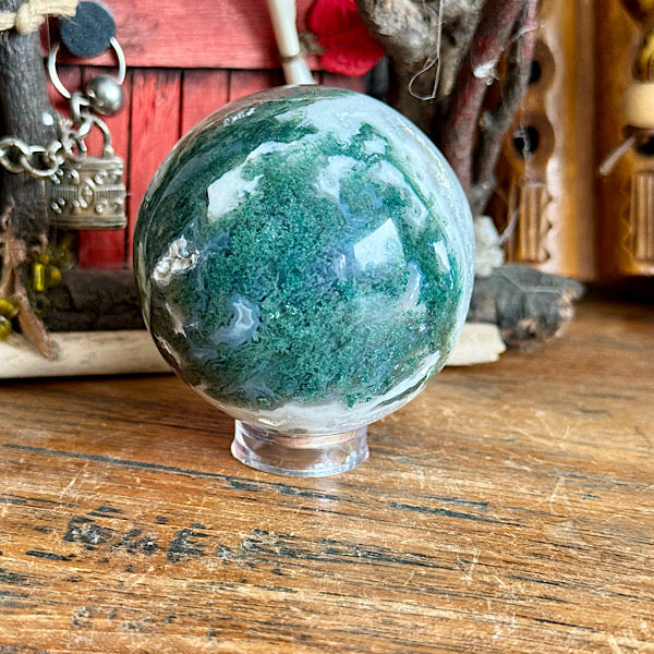 agaat mos bol gepolijst edelstenenmineralenwinkel nieuwegein kristallen