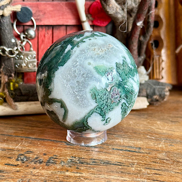 agaat mos bol gepolijst edelstenenmineralenwinkel nieuwegein kristallen