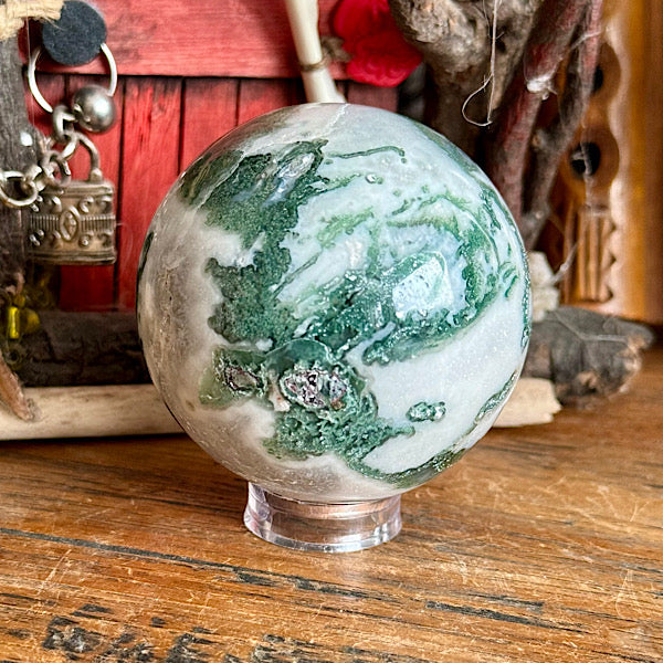 agaat mos bol gepolijst edelstenenmineralenwinkel nieuwegein kristallen