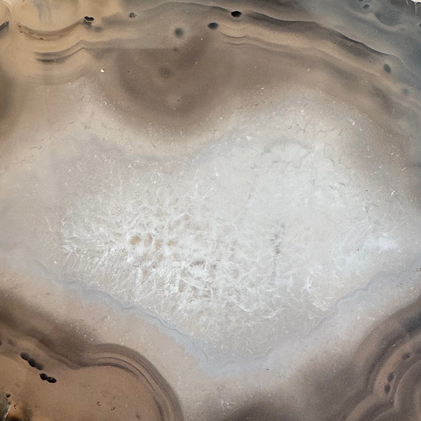 agaat schijf b gepolijst kristallen