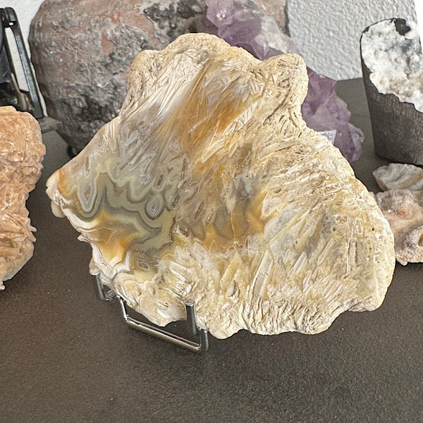 agaat tube indonesië ruw brok gepolijst nr2