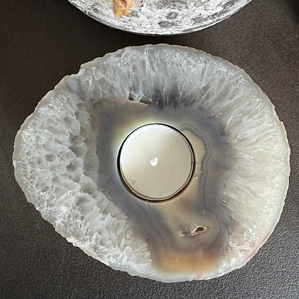 agaat waxinelichtje theelichthouder