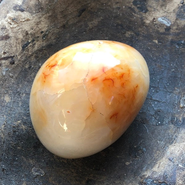 agaat wit carneool jumbo gepolijst