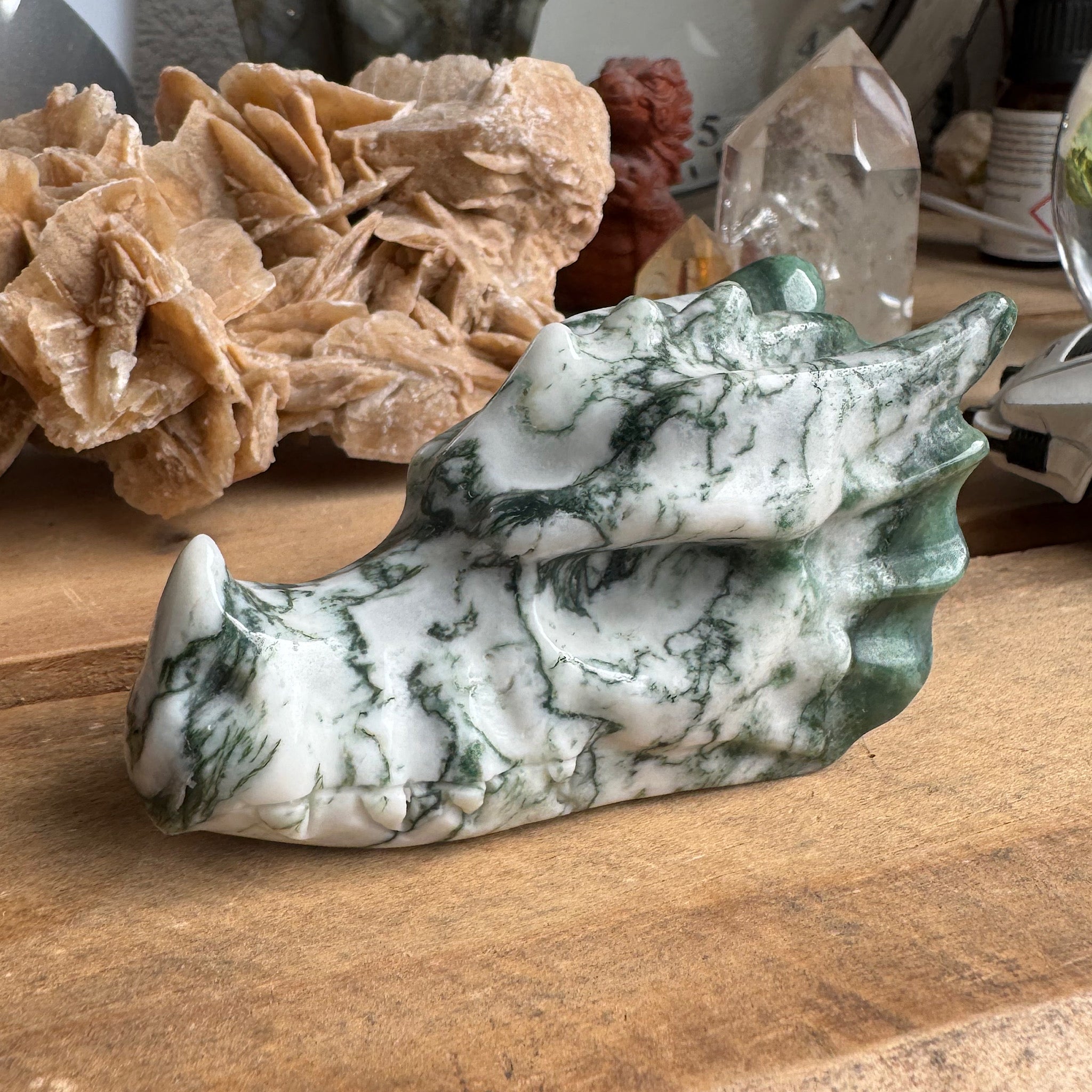 Draken Schedel Agaat Boom B