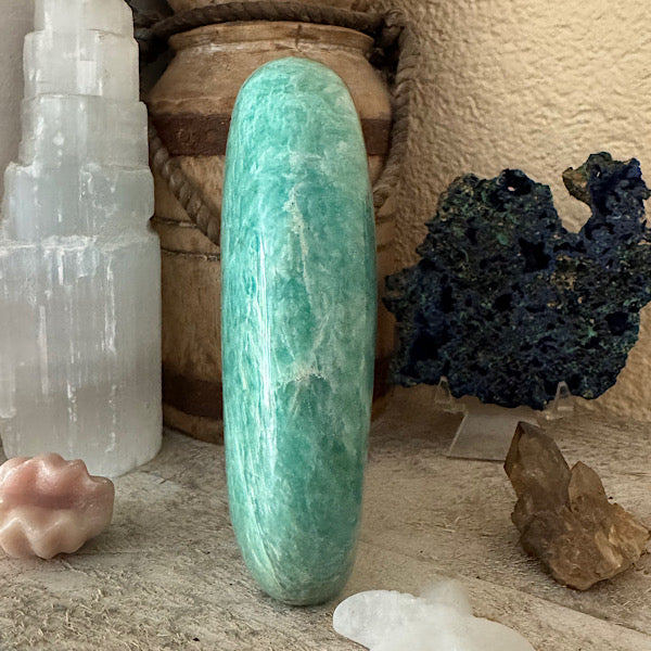 amazoniet gepolijst sculptuur