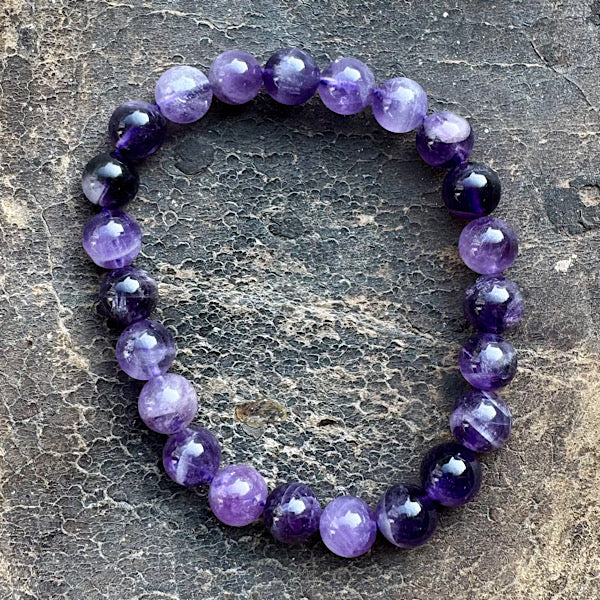 amethist armband kralen edelstenen sieraad