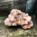 amethist roze brazilië nr1 ruw mineralen kwarts hematiet