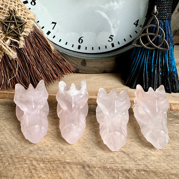 amethist rozekwarts mini draakje schedel skull edelstenen mineralen winkel