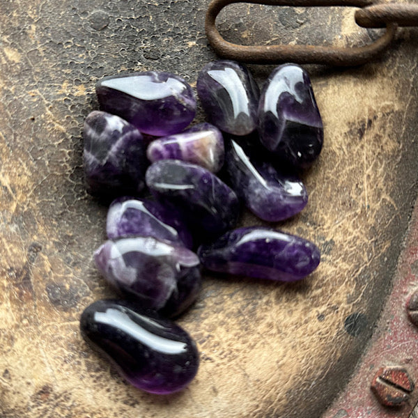 amethist trommelsteen klein zuid afrika edelstenenmineralenwinkel.nl