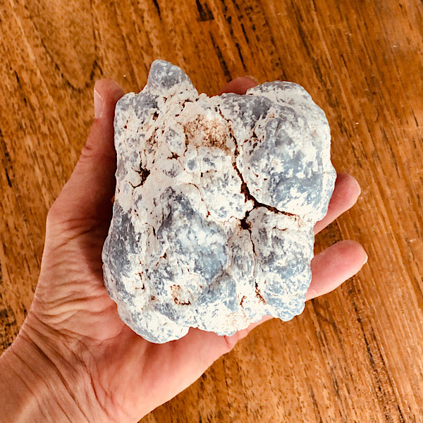 angeliet ruw brok knol nr1 engelen steen mineralen blauw wit