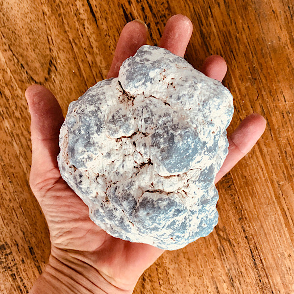 angeliet ruw brok knol nr1 engelen steen mineralen blauw wit