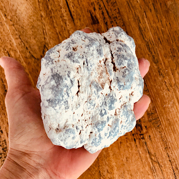 angeliet ruw brok knol nr1 engelen steen mineralen blauw wit