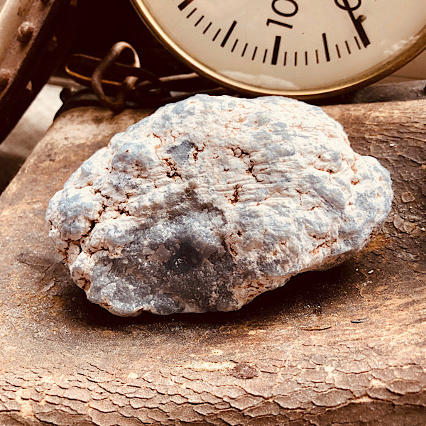 angeliet ruw brok knol nr2 engelen steen mineralen blauw wit