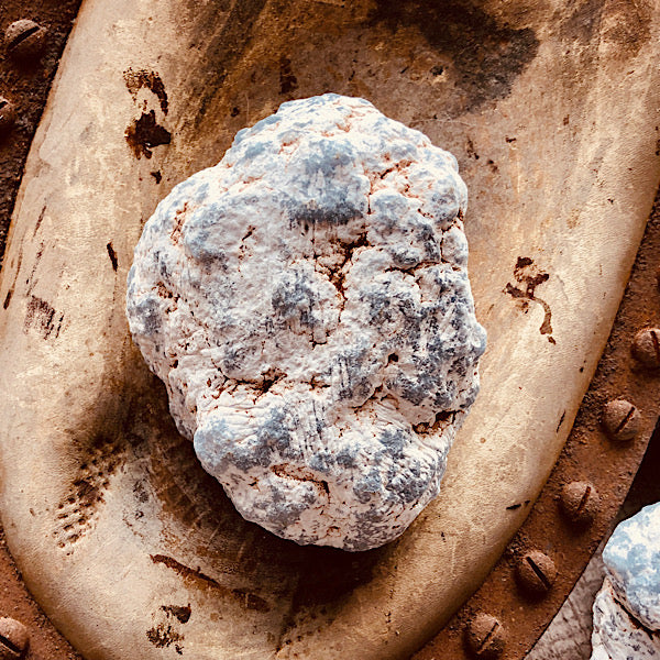 angeliet ruw brok knol nr2 engelen steen mineralen blauw wit