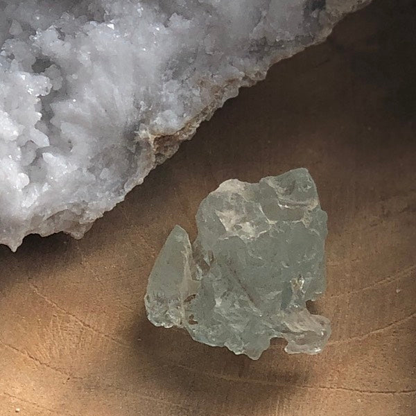 aquamarijn beril ruw brokje de schatkamer