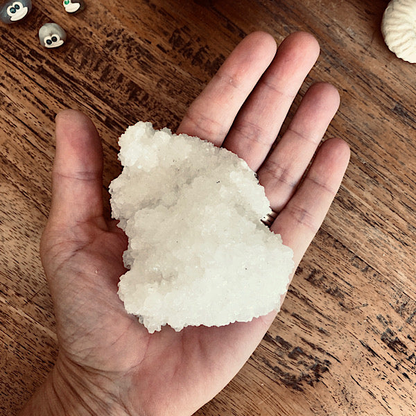 aragoniet wit nr2 ruw kristallen mineralen