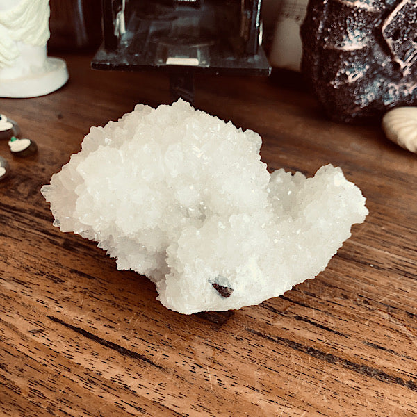 aragoniet wit nr2 ruw kristallen mineralen