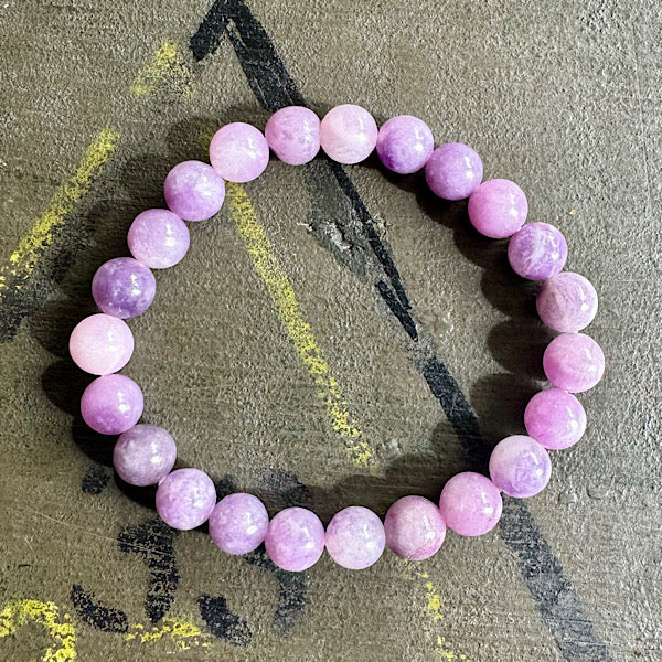 armband leiodoliet kralen 8 mm sieraad edelstenenmineralenwinkel