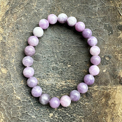 armband leiodoliet kralen 8 mm sieraad edelstenenmineralenwinkel