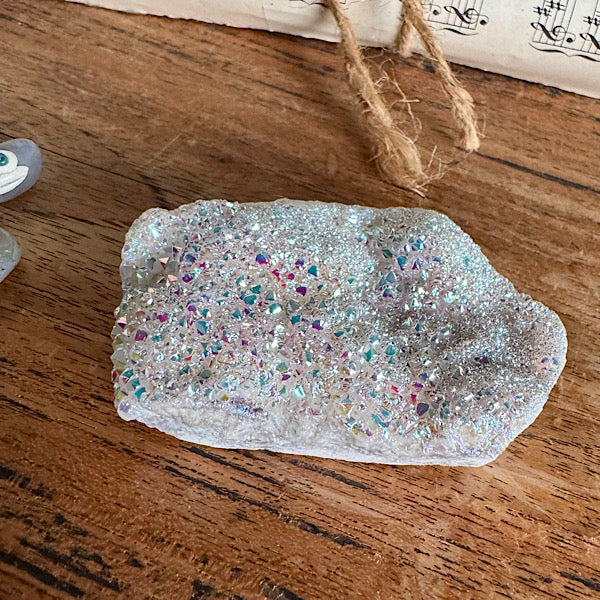 aura angel ruw stukje bergkristal manmade