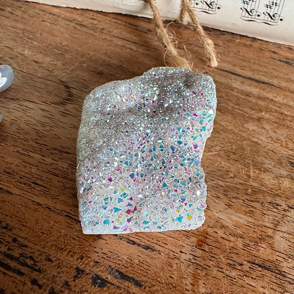 aura angel ruw stukje bergkristal manmade