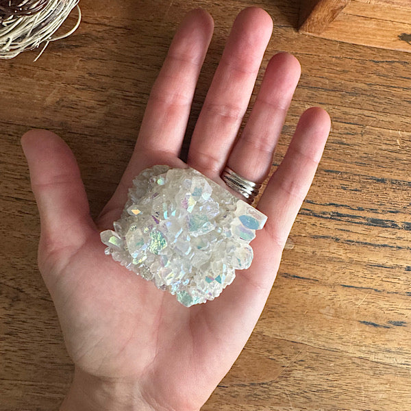 aura aura ruw angel-aura-clustertje-bergkristal B