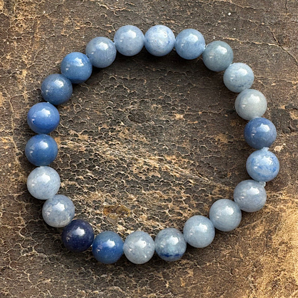aventurijn blauw armband edelstenen sieraad