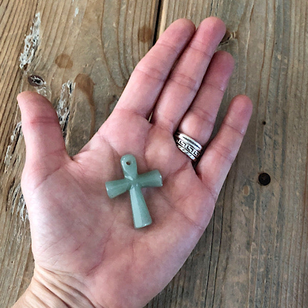 aventurijn groen ankh anch gepolijst teken mineralen Egypte