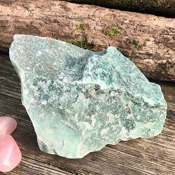 aventurijn groen groot xl ruw brok nr2 mineralen rust