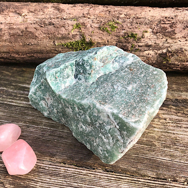 aventurijn groen groot xl ruw brok nr2 mineralen rust