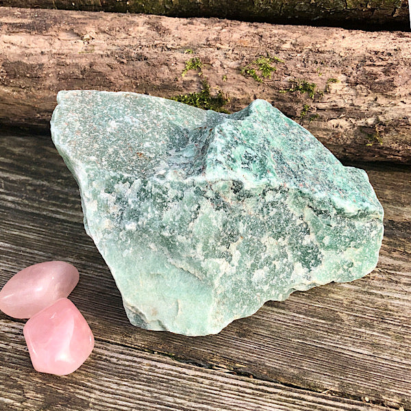 aventurijn groen groot xl ruw brok nr2 mineralen rust