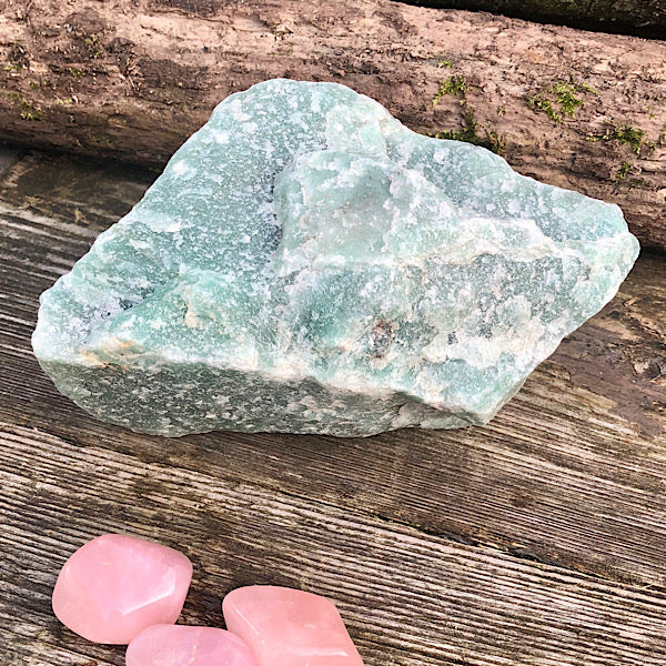 aventurijn groen groot xl ruw brok nr3 mineralen rust