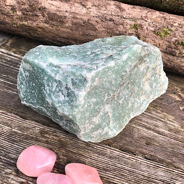 aventurijn groen groot xl ruw brok nr3 mineralen rust