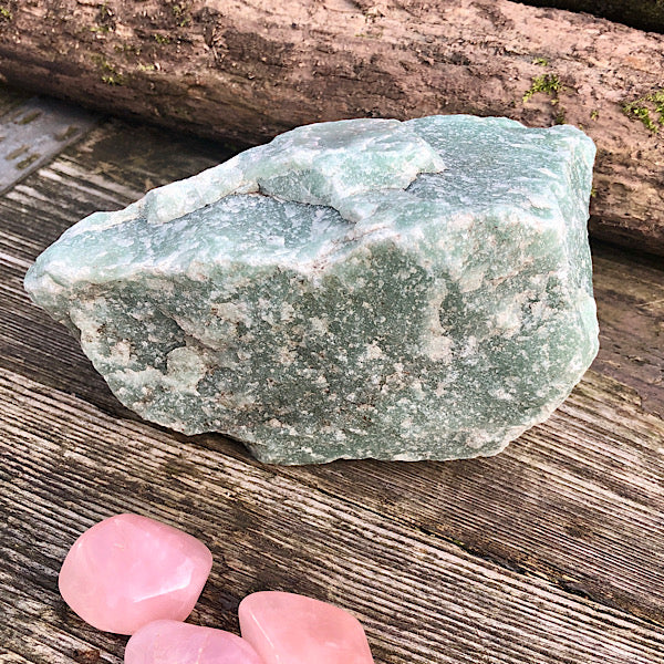 aventurijn groen groot xl ruw brok nr3 mineralen rust