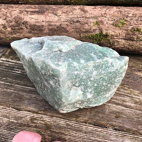 aventurijn groen groot xl ruw brok nr3 mineralen rust